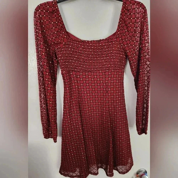 Lily Rose Foil Emblished Skater Dress‎ - Picture 1 of 15